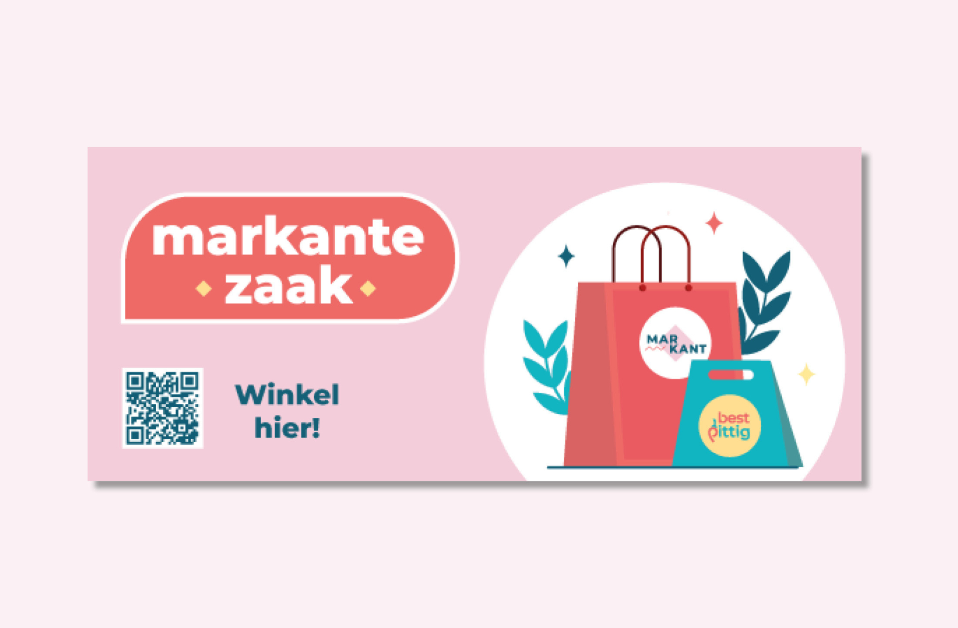 Overzicht promotiemateriaal markante zaken sticker