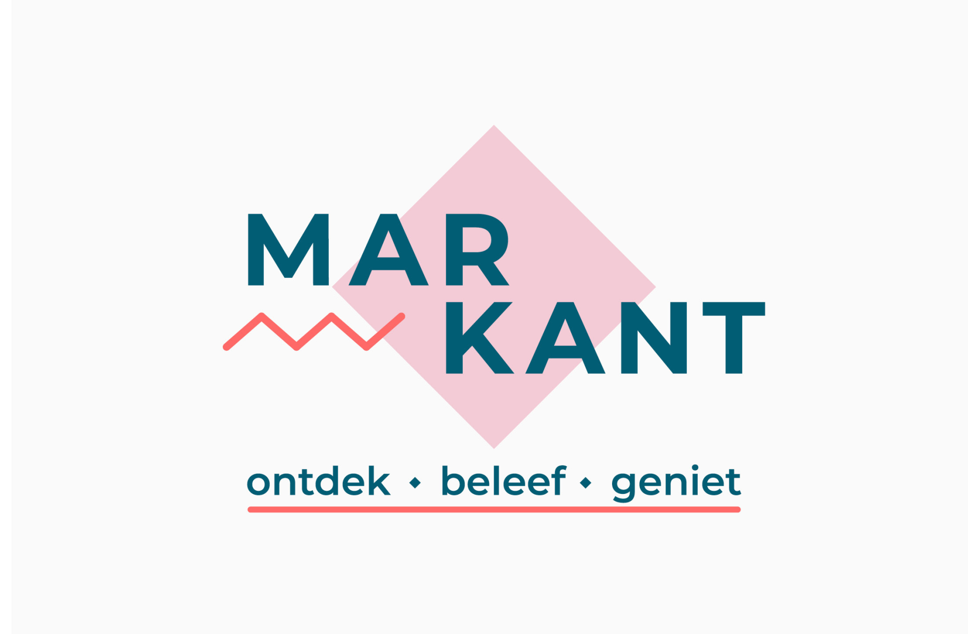 Markant logo baseline GROOT op wit vlak