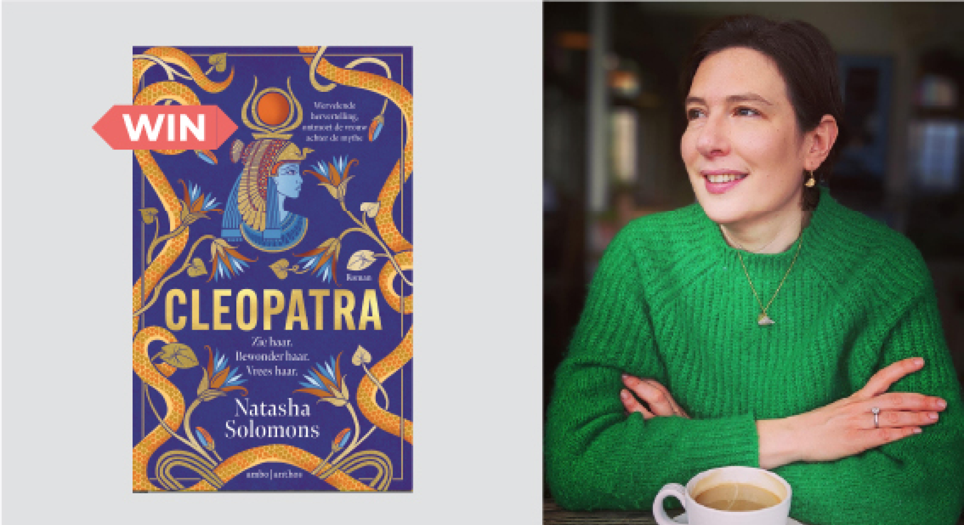 Markant nieuws oktober 2025 SEO roman Cleopatra Britse bestsellerauteur Natasha Solomon boek 100